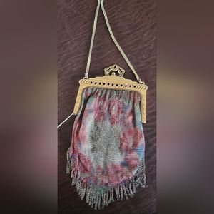 Whiting and Davis Metal Mesh Antique Evening Bag